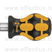 WERA 811/1 ESD Stubby Отвёртка-бито-держатель короткая , с магнитом, 1/4" С 6.3х64 мм. WE-008881