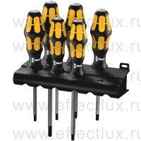 WERA 977/6 TORX® Kraftform Набор отвёрток силовых с подставкой, 6 предметов, TX 15-20-25-27-30-40 WE-024410