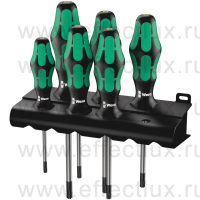 WERA 367/6 TORX® HF Kraftform Plus Набор отвёрток, с фиксацией + подставка, 6 предметов WE-028059