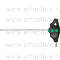 WERA 454 Hex-Plus HF Отвёртка с внешним шестигранником с Т-образной рукояткой фиксацией и дополнительным коротким рабочим концом, 6.0 x 200 мм. WE-023348