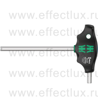 WERA 454 Hex-Plus HF Отвёртка с внешним шестигранником с Т-образной рукояткой фиксацией и дополнительным коротким рабочим концом, 8.0 x 150 мм. WE-023352