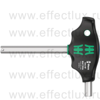 WERA 454 Hex-Plus HF Отвёртка с внешним шестигранником с Т-образной рукояткой фиксацией и дополнительным коротким рабочим концом, 10.0 x 100 мм. WE-023354