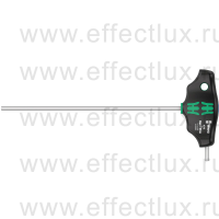 WERA 454 Hex-Plus Imperial Отвёртка с внешним шестигранником с Т-образной рукояткой и дополнительным коротким рабочим концом, 7/64" x 150 мм. WE-023358