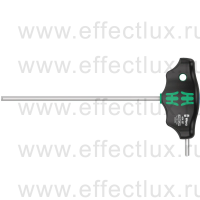 WERA 454 Hex-Plus HF Imperial Отвёртка с внешним шестигранником с Т-образной рукояткой фиксацией и дополнительным коротким рабочим концом, 9/64" x 150 мм. WE-023360