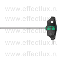 WERA 454 Hex-Plus HF Imperial Отвёртка с внешним шестигранником с Т-образной рукояткой фиксацией и дополнительным коротким рабочим концом, 5/32" x 150 мм. WE-023361