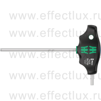 WERA 454 Hex-Plus HF Imperial Отвёртка с внешним шестигранником с Т-образной рукояткой фиксацией и дополнительным коротким рабочим концом, 3/16" x 150 мм. WE-023362
