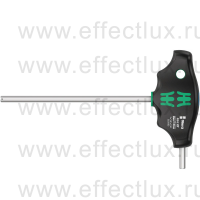 WERA 454 Hex-Plus HF Imperial Отвёртка с внешним шестигранником с Т-образной рукояткой фиксацией и дополнительным коротким рабочим концом, 7/32" x 150 мм. WE-023363