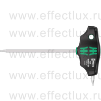 WERA 467 TORX® HF Отвёртка с Т-образной рукояткой, с фиксацией и с дополнительным коротким рабочим концом, TX 8 x 100 мм. WE-023369