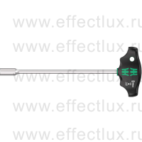 WERA 495 Отвёртка торцевая с внутренним шестигранником, с Т-образной рукояткой, с отверстием для подвеса, 10 x 230 мм. WE-023387