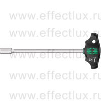 WERA 495 Отвёртка торцевая с внутренним шестигранником, с Т-образной рукояткой, с отверстием для подвеса, 11 x 230 мм. WE-023389