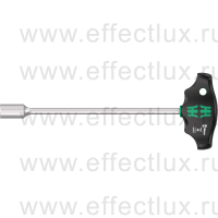 WERA 495 Отвёртка торцевая с внутренним шестигранником, с Т-образной рукояткой, с отверстием для подвеса, 13 x 230 мм. WE-023393