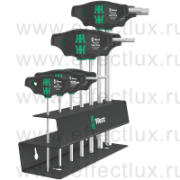 WERA 454/7 HF Set 2 Hex-Plus Набор отвёрток с Т-образной рукояткой + подставка, с внешним шестигранником 2.5-10 мм., 7 предметов WE-023453