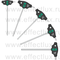 WERA 454/5 HF SHK Set 1 Набор отвёрток Hex-Plus с поперечной ручкой, с фиксирующей функцией, 5 предметов WE-136070