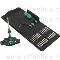 WERA Kraftform Kompakt 400 RA SHK Set 1 набор бит с отвёртками-бито-держателями и патроном Rapidaptor, 18 предметов WE-136072