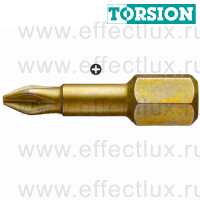 WERA 851/1 TH PH1 Бита торсионная для винтов Phillips, сверхтвёрдая, 1/4" C6.3, PH 1 x 25 мм. WE-056605