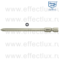 WERA 3851/4 TS PH1 Бита для винтов Phillips, из нержавеющей стали, 1/4" E6.3, PH 1 x 89 мм. WE-071081
