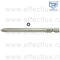 WERA 3851/4 TS PH2 Бита для винтов Phillips, из нержавеющей стали, 1/4" E6.3, PH 2 x 89 мм. WE-071082