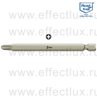 WERA 3851/4 TS PH3 Бита для винтов Phillips, из нержавеющей стали, 1/4" E6.3, PH 3 x 89 мм. WE-071083
