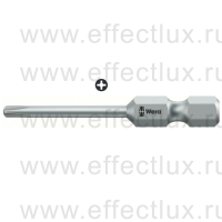 WERA 851/4 R PH Насадка с узким стержнем для винтов Phillips вязко-твёрдая, 1/4" E6.3, PH 2 x 50 мм. WE-160899