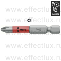 WERA 853/4 ACR® SL PH Насадка с магнитом в пластиковой оболочке для винтов Phillips вязко-твёрдая  1/4" E6.3, PH 2 x 50 мм. WE-323780