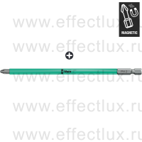 WERA 853/4 ACR® SL PH Насадка с магнитом в пластиковой оболочке для винтов Phillips вязко-твёрдая 1/4" E6.3, PH 2 x 150 мм. WE-203913