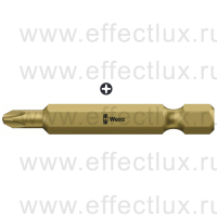 WERA 851/4 RH PH Насадка с узким стержнем для винтов Phillips сверх-твёрдая, 1/4" E6.3, PH 2 x 50 мм. WE-380161