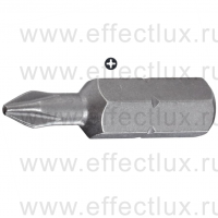 WERA 851/1 Z PH Бита универсальная для винтов Phillips, вязко-твёрдая, 1/4" C6.3, PH 1 x 25 мм. WE-072070