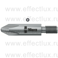 WERA 851/12 PH Насадка универсальная для винтов Phillips вязко-твёрдая, хвостовик с резьбой M 5, PH 2 x 33 мм. WE-065110