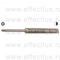 WERA 851/9 C J PH Бита для винтов Phillips твёрдое исполнение, с хвостовиком Halfmoon 4 мм., PH 0 x 44 мм. WE-135272