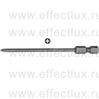 WERA 851/4 A PH Бита для винтов Phillips сверхтвёрдая, с заострёнными гранями наконечника, 1/4" E6.3, PH 0 x 89 мм. WE-134907