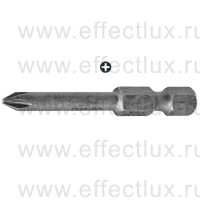 WERA 851/4 A PH Бита для винтов Phillips сверхтвёрдая, с заострёнными гранями наконечника, 1/4" E6.3, PH 1 x 50 мм. WE-134930