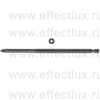 WERA 851/4 A PH Бита для винтов Phillips сверхтвёрдая, с заострёнными гранями наконечника, 1/4" E6.3, PH 2 x 152 мм. WE-134911