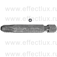 WERA 851/4 A PH Бита для винтов Phillips сверхтвёрдая, с заострёнными гранями наконечника, 1/4" E6.3, PH 3 x 50 мм. WE-134932