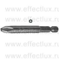 WERA 851/4 A PH Бита для винтов Phillips сверхтвёрдая, с заострёнными гранями наконечника, 1/4" E6.3, PH 3 x 89 мм. WE-134914