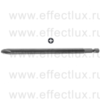 WERA 851/4 A PH Бита для винтов Phillips сверхтвёрдая, с заострёнными гранями наконечника, 1/4" E6.3, PH 3 x 152 мм. WE-134915