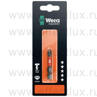 WERA 851/4 IMP DC SB PH2 Impaktor Бита ударная с алмазным напылением наконечника в SB упаковке, 1/4" E6.3, 1xPH2x50 мм. WE-073956