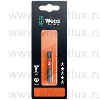 WERA 851/4 IMP DC SB PH3 Impaktor Бита ударная с алмазным напылением наконечника в SB упаковке, 1/4" E6.3, 1xPH3x50 мм. WE-073957