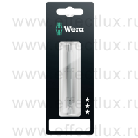 WERA 851/4 Z SB PH Бита универсальная в SB упаковке для винтов Phillips, вязко-твёрдая, 1/4" E6.3, PH 3 x 89 мм. WE-073522