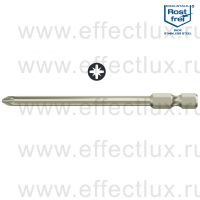 WERA 3855/4 TS PZ1 Бита для винтов Pozidriv, из нержавеющей стали, 1/4" E6.3, PZ 1 x 89 мм. WE-071084