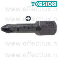 WERA 855/1 TZ PZ1 Бита торсионная для винтов Pozidriv, вязко-твёрдая, 1/4" C6.3, PZ 1 x 25 мм. WE-056810