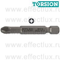 WERA 855/4 TZ PZ3 Бита торсионная для винтов Pozidriv, вязко-твёрдая, 1/4" E6.3, PZ 3 x 50 мм. WE-060015