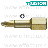 WERA 855/1 TH PZ1 Бита торсионная для винтов Pozidriv, сверхтвёрдая, 1/4" C6.3, PZ 1 x 25 мм. WE-056910