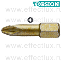 WERA 855/1 TH PZ2 Бита торсионная для винтов Pozidriv, сверхтвёрдая, 1/4" C6.3, PZ 2 x 25 мм. WE-056915