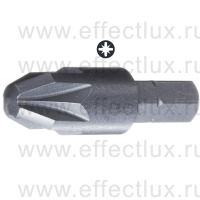 WERA 855/2 Z PZ4 Бита универсальная для винтов Pozidriv, вязко-твёрдая, 5/16" C 8, PZ 4 x 32 мм. WE-058020