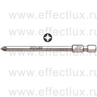 WERA 855/4 Z PZ Бита универсальная для винтов Pozidriv, вязко-твёрдая, 1/4" E6.3, PZ 1 x 89 мм. WE-060029