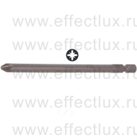 WERA 855/4 Z PZ Бита универсальная для винтов Pozidriv, вязко-твёрдая, 1/4" E6.3, PZ 2 x 89 мм. WE-060035