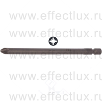 WERA 855/4 Z PZ Бита универсальная для винтов Pozidriv, вязко-твёрдая, 1/4" E6.3, PZ 2 x 110 мм. WE-060037