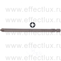 WERA 855/4 Z PZ Бита универсальная для винтов Pozidriv, вязко-твёрдая, 1/4" E6.3, PZ 2 x 127 мм. WE-060036