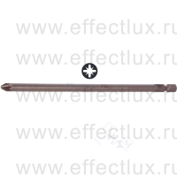 WERA 855/4 Z PZ Бита универсальная для винтов Pozidriv, вязко-твёрдая, 1/4" E6.3, PZ 2 x 152 мм. WE-060038