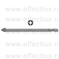 WERA 855/4 Z PZ Бита универсальная для винтов Pozidriv, вязко-твёрдая, 1/4" E6.3, PZ 3 x 70 мм. WE-060041